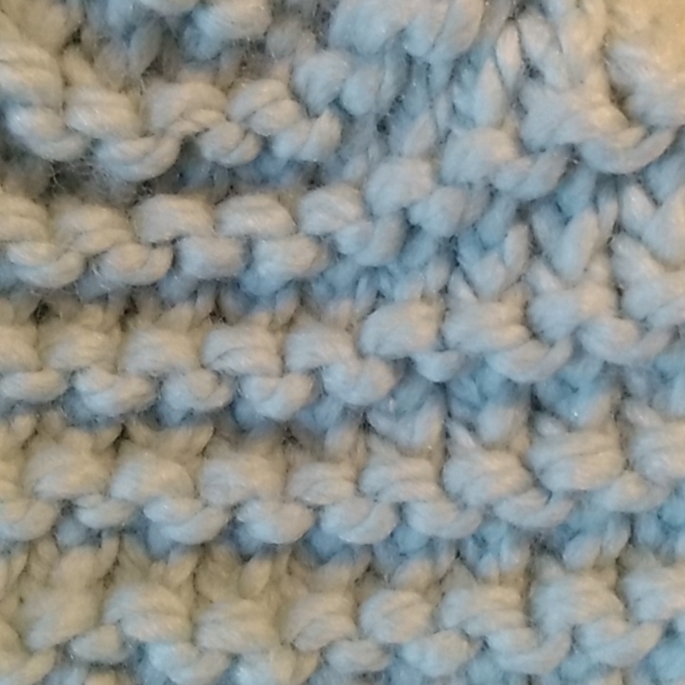Hand-knit garter stitch hat - Picture 5 of 5